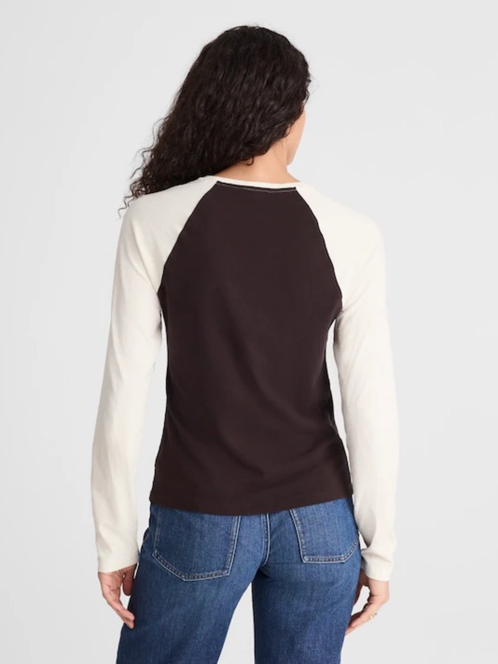 Madewell Baseball Long-Sleeve Tee in Vintage Jersey size small - Picture 4 of 4